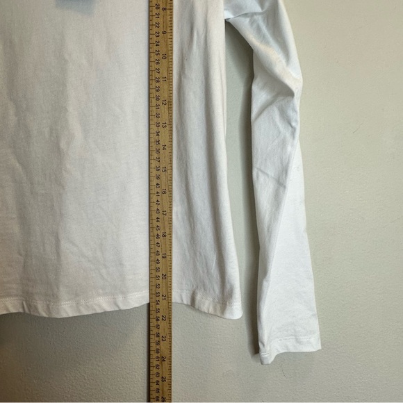 Joe's Jeans Womens Ruffle Eyelet Sleeve 100% CottonTop White Stylish Size XS NWT - Picture 9 of 9